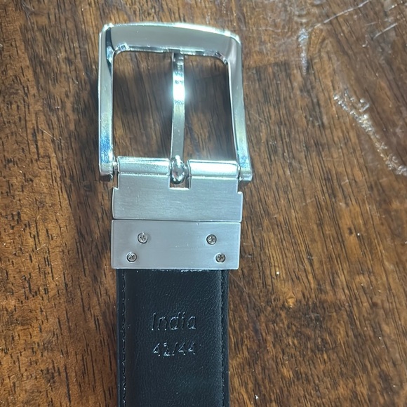 Steve Madden Tan Leather Belt with Silver Buckle - Picture 6 of 9